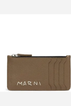 Marni Embroidered-logo cardholder