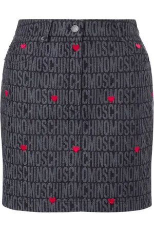 Moschino Logo-jacquard pencil miniskirt