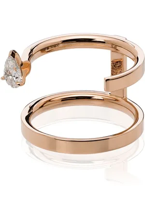 Repossi Serti Sur Vide 18kt rose gold diamond ring