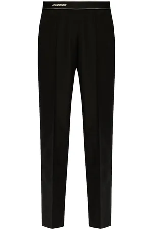 Casablanca Pressed-crease virgin wool trousers