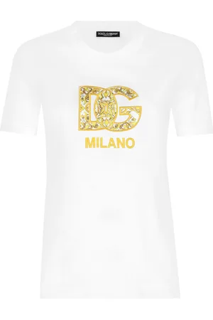 Dolce & Gabbana DG-embroidered cotton T-shirt