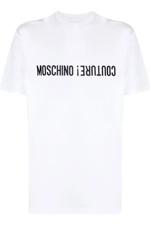 Moschino Logo-embroidered cotton T-shirt
