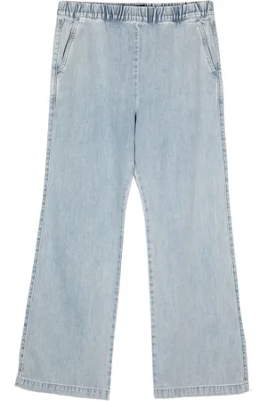 tout a coup Straight-leg elasticated-waist jeans