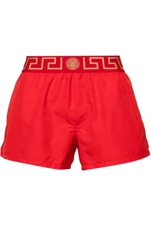 VERSACE Greca Border swim shorts
