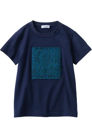Familiar Appliqu??-detail cotton T-shirt