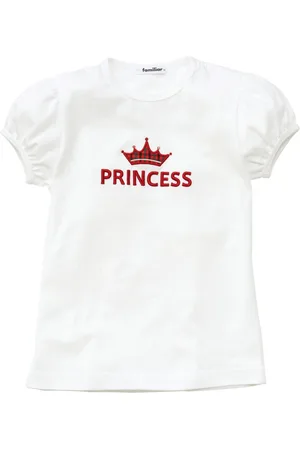 Familiar Embroidered-motif cotton T-shirt