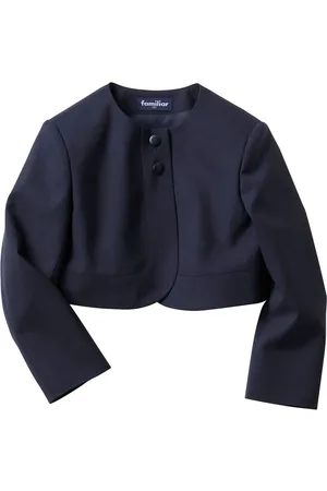 Familiar Single-breasted cropped wool blazer