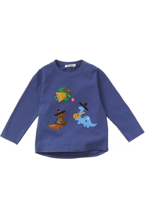 Familiar Dinosaur-appliqu?? cotton T-shirt