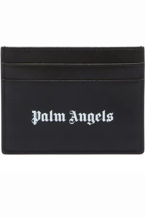 Palm Angels Logo-print leather card holder