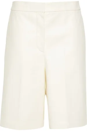 Fabiana Filippi Mid-rise leather shorts