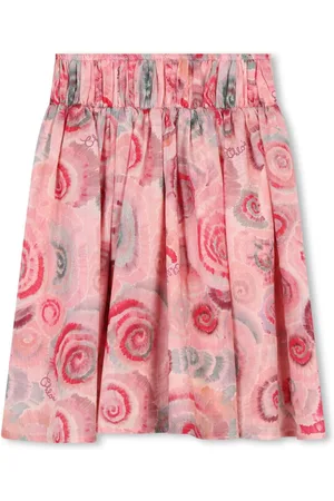 Chloé Abstract-print organic cotton maxi skirt