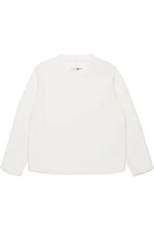 Maison Margiela Intarsia knit-logo crew-neck jumper