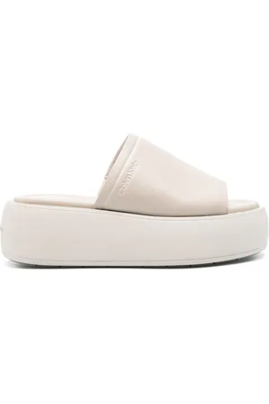 Calvin Klein 60mm leather flatform sandals