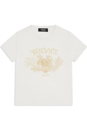 VERSACE Logo-print cotton T-shirt