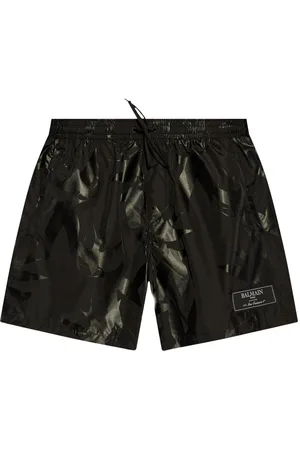 Balmain Graphic-print swim shorts