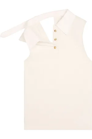 Courrèges Logo-appliqu?? polo top