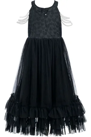 Tulleen Heart embroidered sleeveless dress