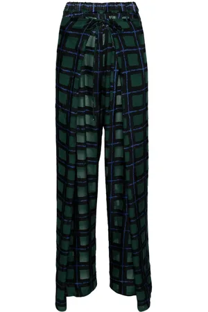 HENRIK VIBSKOV Check-pattern straight trousers