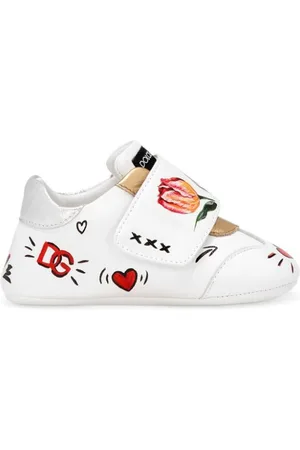 Dolce & Gabbana Logo-patch leather sneakers