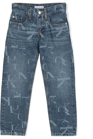 Calvin Klein Mid-rise straight-leg jeans