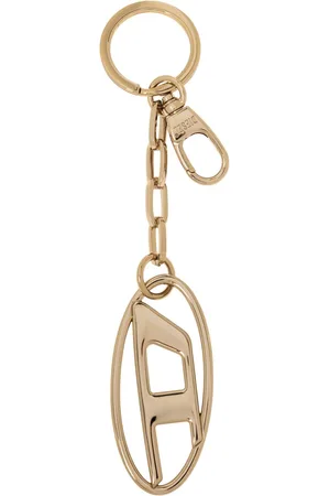Diesel Oval D polished keychain