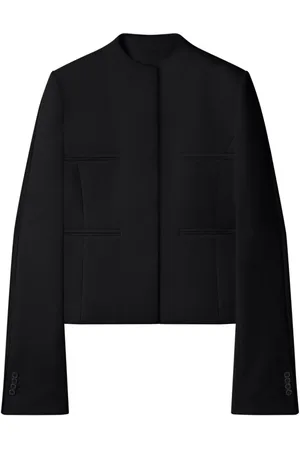Courrèges Heritage concealed-fastening crepe jacket