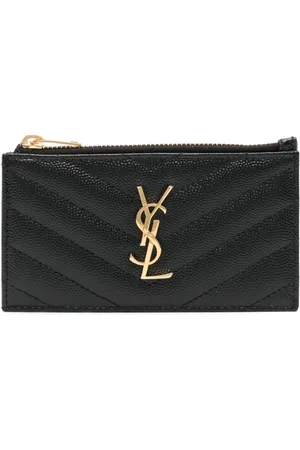 Saint Laurent Cassandre leather card holder