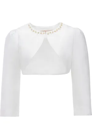Tulleen Cropped satin jacket