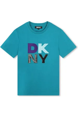 DKNY Logo-embroidered cotton T-shirt