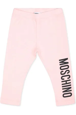 Moschino Logo-print stretch-cotton leggings