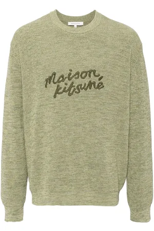 Maison Kitsuné Logo-embroidered cotton jumper