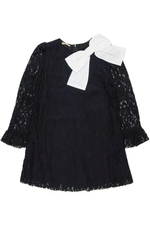 Nº21 Floral-lace bow-embellished minidress