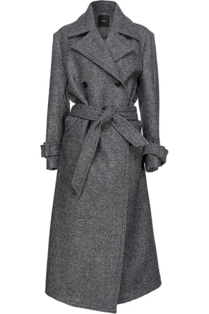 Pinko Tie-fastening double-breasted coat
