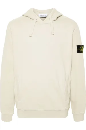 Stone Island Compass-badge cotton hoodie