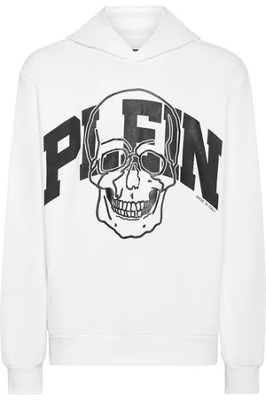 Philipp Plein Skull logo-print cotton hoodie
