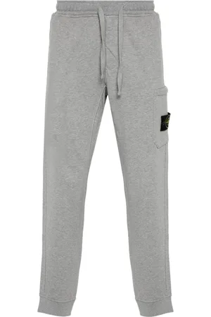 Stone Island Compass-badge m??lange tapered trousers