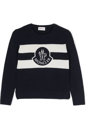 Moncler Embroidered-logo knitted jumper
