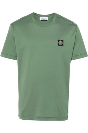 Stone Island Compass-patch cotton T-shirt