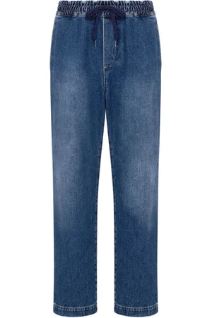 Moschino Logo-appliqu?? straight-leg jeans