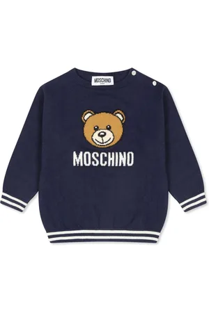 Moschino Intarsia-knit logo jumper