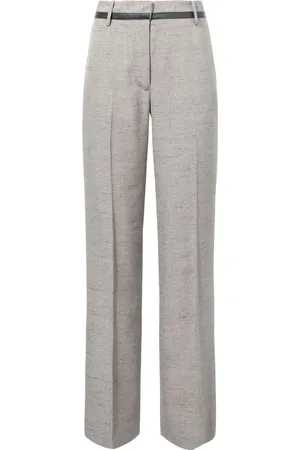 Proenza Schouler Aiden m??lange wide-leg trousers