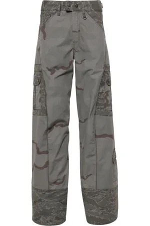 Marine Serre Regenerated Camo cargo trousers