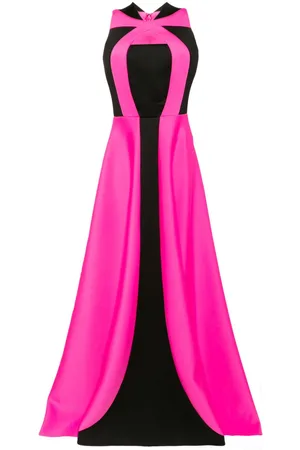 Saiid Kobeisy Panelled belted gown