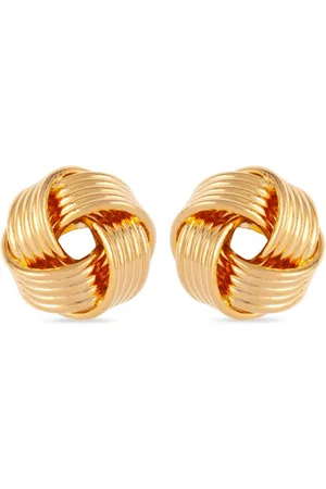 Susan Caplan 1990s knot-motif stud earrings