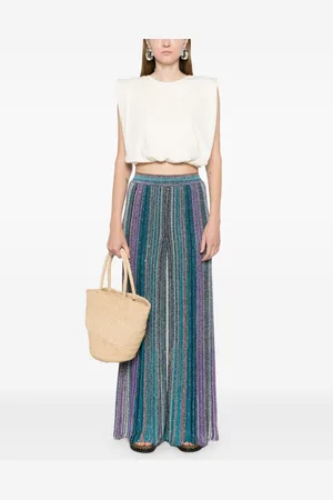 Missoni Sequin-embellished ribbed palazzo pants