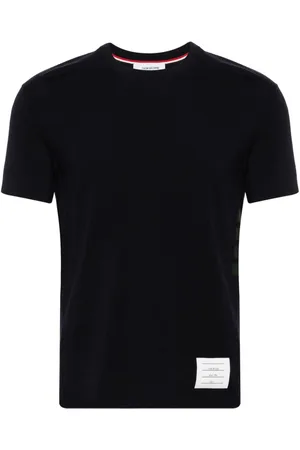 Thom Browne Stripe-detailing wool T-shirt
