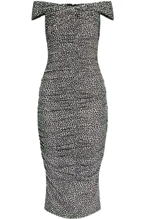 Michael Kors Leopard-print midi dress