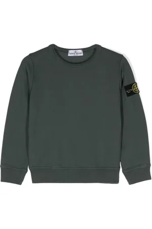 Stone Island Compass-badge cotton sweatshirt