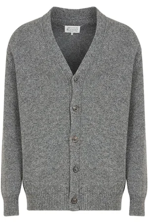 Maison Margiela Ribbed-edge wool cardigan