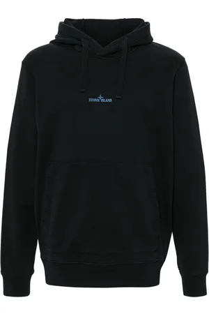 Stone Island Logo-print cotton hoodie